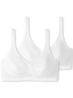 2er-Pack Bustier mit Cups - 95/5 Cotton