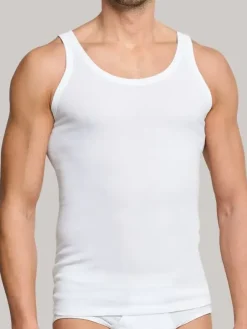 2er-Pack Unterhemden - Cotton Essentials Feinripp