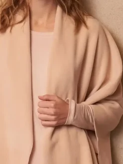 Fleece Poncho 80cm - PEONY