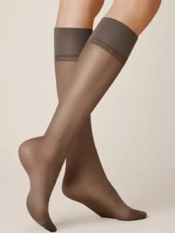 Kniestrumpf - Satin Look 20