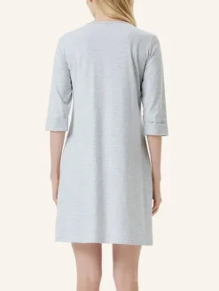 Nachthemd Halbarm - Striped Cotton Jersey