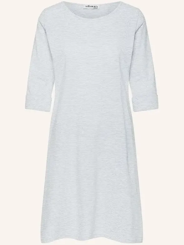 Nachthemd Halbarm - Striped Cotton Jersey