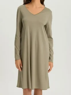 Nachthemd Langarm - Cotton Silk