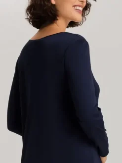 Nachthemd Langarm - Cotton Silk