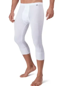 Pant 3/4 lang mit Eingriff - Cotton Fine Rib