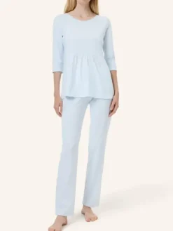 Pyjama 3/4 Arm - Striped Cotton Jersey