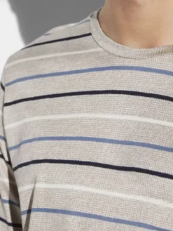 Pyjama - Silk/Cotton Stripes X Sea Island