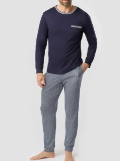 Pyjama mit Bündchen - Rösch Men