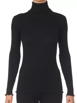 Rollkragen Shirt - Wolle & Seide