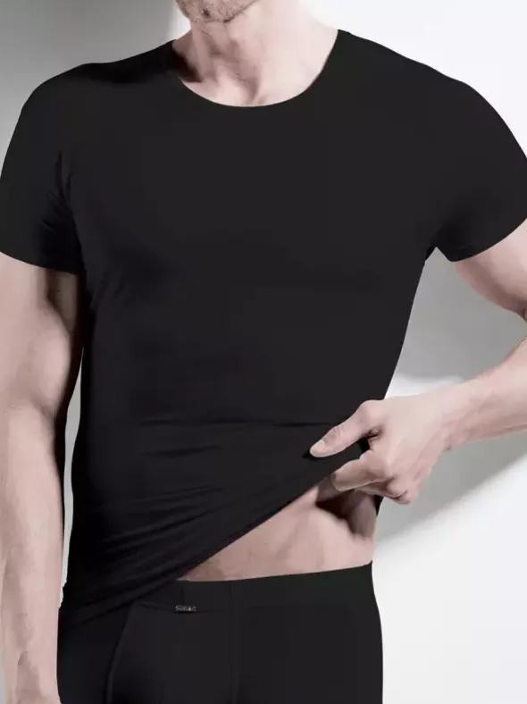 Shirt kurzarm Rundhals - Cotton Modal