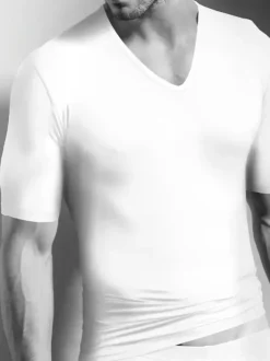 Shirt kurzarm V-Ausschnitt - Swissline - Light Mix