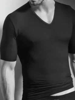 Shirt kurzarm V-Ausschnitt - Swissline - Light Mix