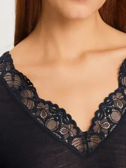 Shirt Langarm - Woolen Lace