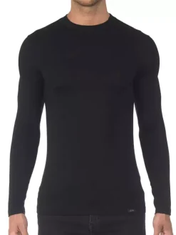 Shirt Langarm Stehkragen - Micromodal