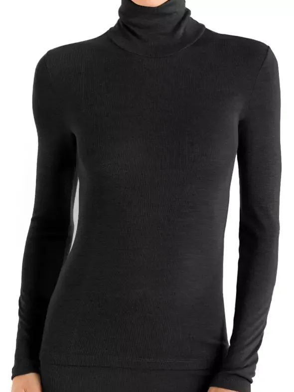 Turtleneck Shirt - Woolen Silk