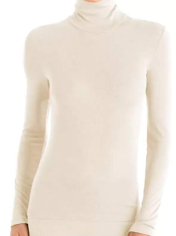 Turtleneck Shirt - Woolen Silk