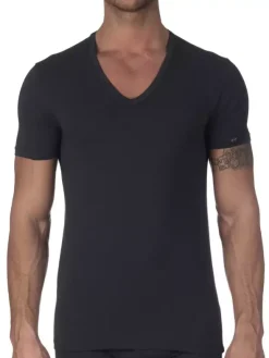 V-Shirt Kurzarm - Elastic Cotton