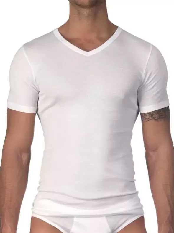 V-Shirt Kurzarm - Mako Cotton