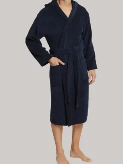 Bademantel mit Kapuze - Schiesser Homewear Basics