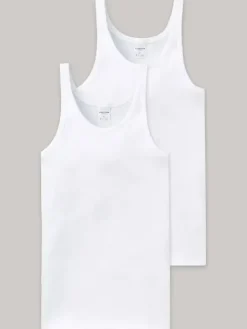 2er-Pack Unterhemden - Cotton Essentials Feinripp