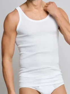 2er-Pack Unterhemden - Cotton Essentials Feinripp