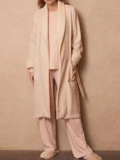 Fleece Morgenmantel 110cm - ROSE