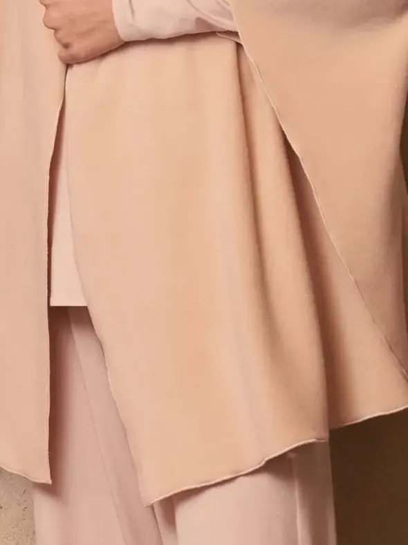 Fleece Poncho 80cm - PEONY