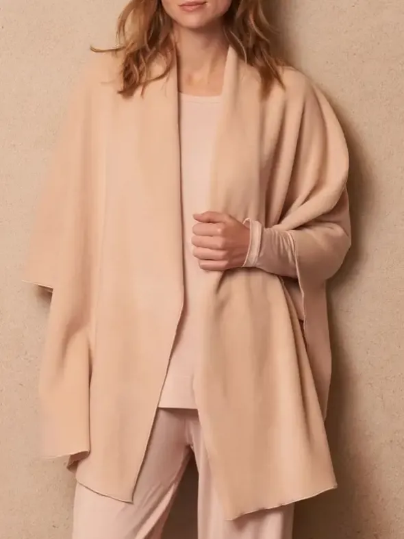 Fleece Poncho 80cm - PEONY