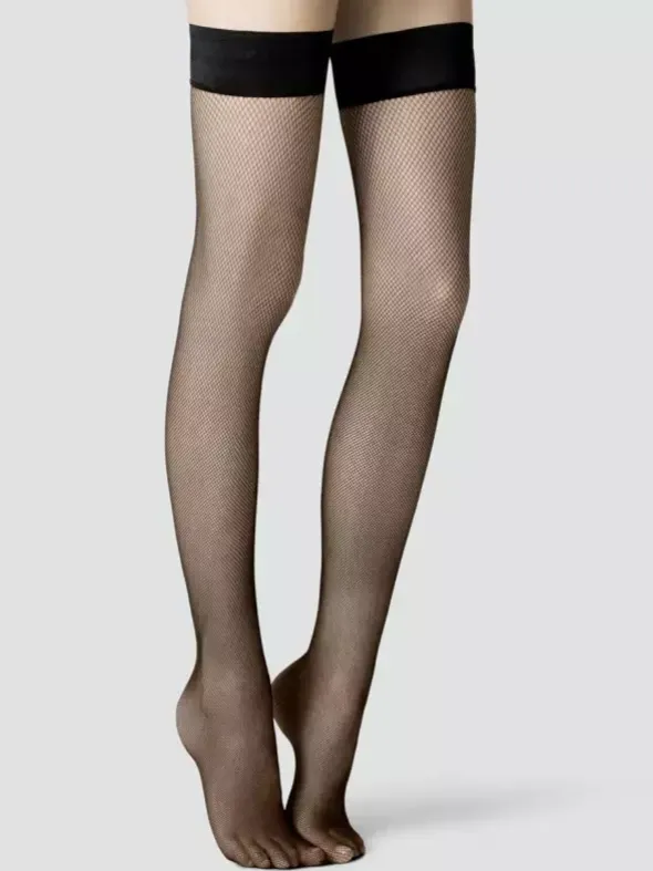 halterloser Strumpf - Netlace