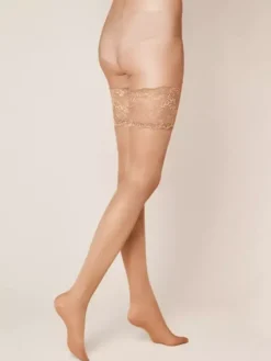 Halterloser Strumpf - Satin Look 20