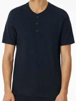 Henley-Shirt Kurzarm - Mix + Relax