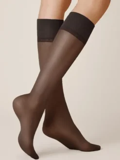 Kniestrumpf - Satin Look 20