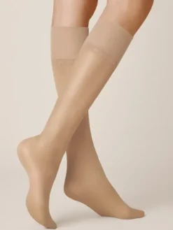 Kniestrumpf - Satin Look 20