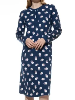 Nachthemd Langarm - Serie Scribbled Dots