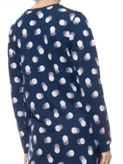 Nachthemd Langarm - Serie Scribbled Dots