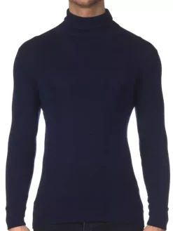 Rollkragen Shirt - Wolle & Seide