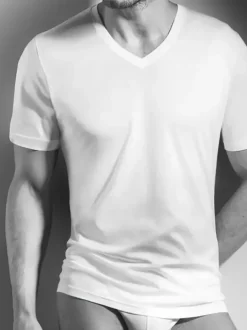 Shirt kurzarm V-Ausschnitt - Swissline - Pure