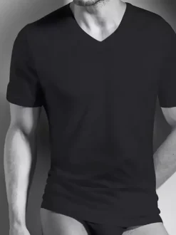 Shirt kurzarm V-Ausschnitt - Swissline - Pure