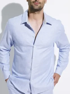 Shirt Langarm - Linen Blend