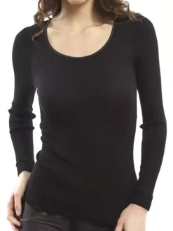 Shirt Langarm - Wolle & Seide