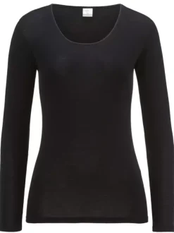 Shirt langarm Rundhals - Wool/Silk