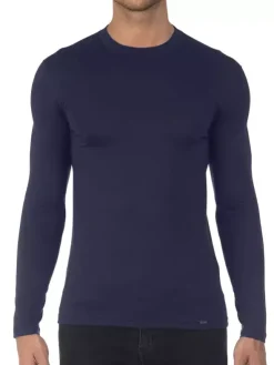 Shirt Langarm Stehkragen - Micromodal