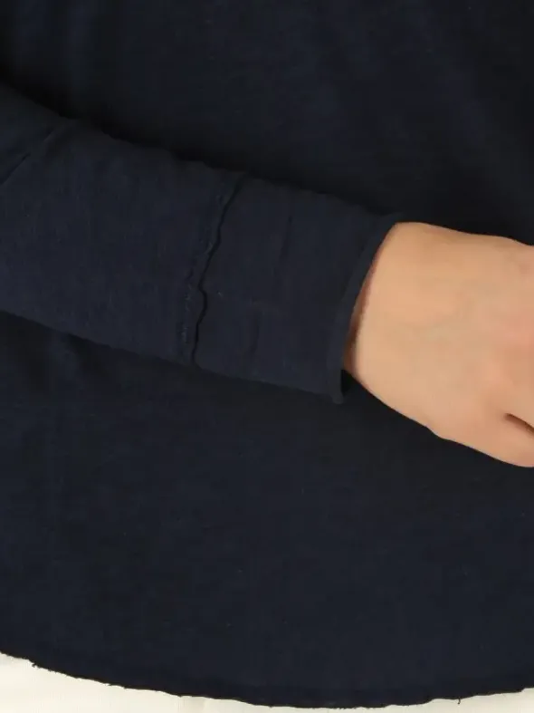 Slub V-Shirt Langarm - Jasmin