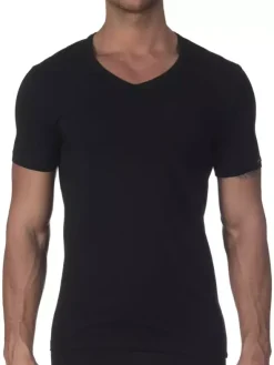 V-Shirt Kurzarm - Elastic Cotton