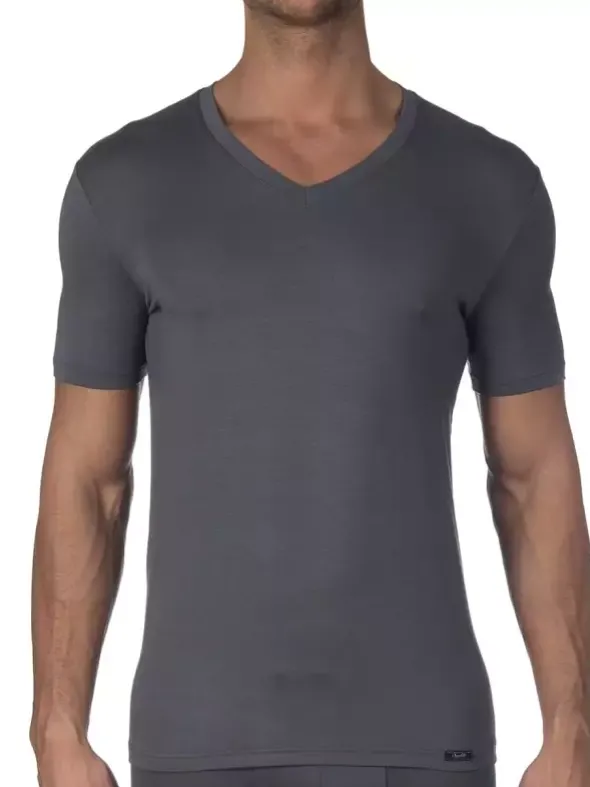 V-Shirt Kurzarm - Micromodal