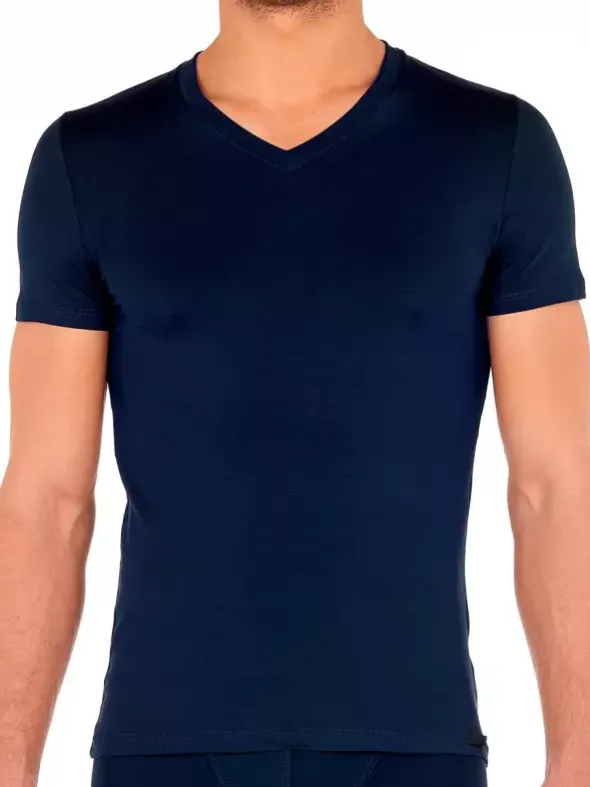 V-Shirt Kurzarm - Tencel soft