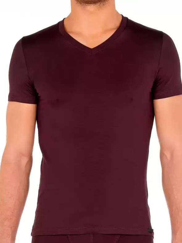 V-Shirt Kurzarm - Tencel soft