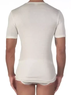 V-Shirt Kurzarm - Wolle & Seide