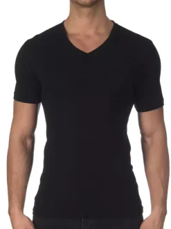 V-Shirt Kurzarm - Wolle & Seide